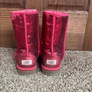 UGG Red Sequin Boots